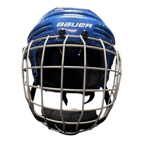 Used Bauer BHH2100 Helmet Cage Combo Royal Blue MD 11375-S000360927