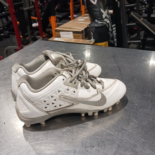 Vist Large View of Product Image Which is Used Nike LAX Cleats Mens White Senior 5.5