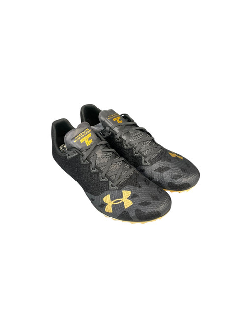 Vist Large View of Product Image Which is Used Under Armour HOVR SMOKELINE Track & Field Cleats Adult Black Senior 9