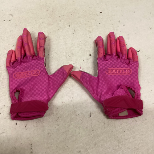 Used Battle Sports FB GLOVES JUNIOR FB Gloves Pink SM 11725-S000485653