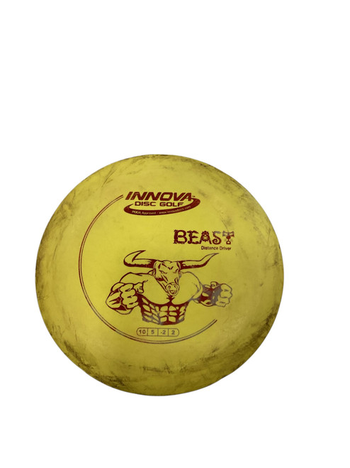 Vist Large View of Product Image Which is Used Innova BEAST Disc Golf Driver Yellow