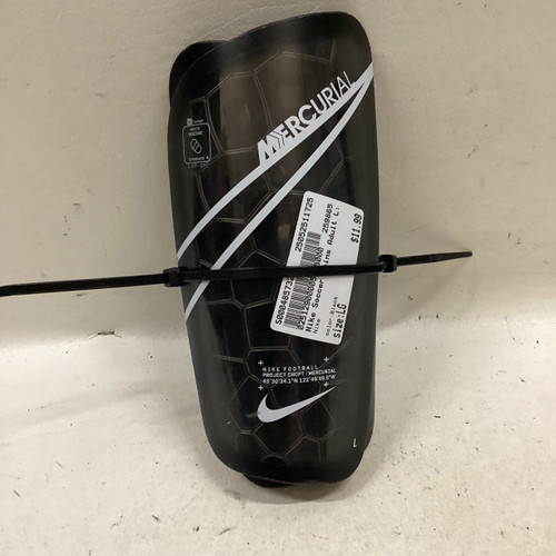 Vist Large View of Product Image Which is Used Nike Soccer Shin Guards Adult Black LG