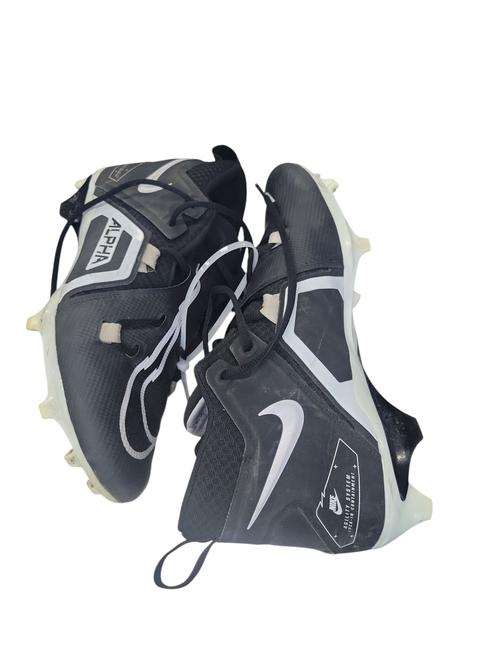 Used Nike ALPHA FB CLEATS Adult FB Cleats Neon Green Senior 11 11708-S000178814