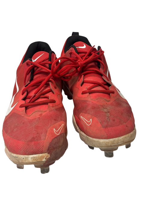 Vist Large View of Product Image Which is Used Nike FORCE ZOOM TROUT 9 PRO FB2907-600 Mens Metal Baseball Cleats Red Size 14 11731-S000139338
