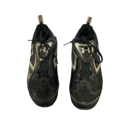 Vist Large View of Product Image Which is Used Under Armour BASEBALL CLEAT BB/SB Cleats Black Senior 7.5