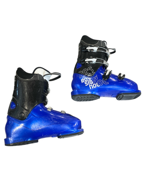 Used Rossignol BLUE Boys DH Ski Boot None 255 MP - M07.5 - W08.5 11512-S000222182