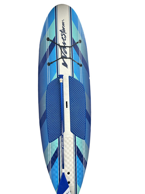 Vist Large View of Product Image Which is Used Wavestorm SUP YAK SUP Board Navy Blue 9Ft 6In