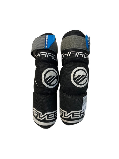 Vist Large View of Product Image Which is Used Maverik CHARGER Lacrosse Arm Pads/Guards Grey XS