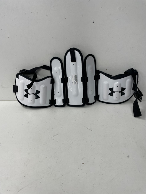Vist Large View of Product Image Which is Used Under Armour SPECTRE Lacrosse Rib Pads White SM 11891-S000302326