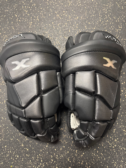 Used Bauer VAPOR X GLOVES Intermediate Gloves Black 12" 11774-S000081062