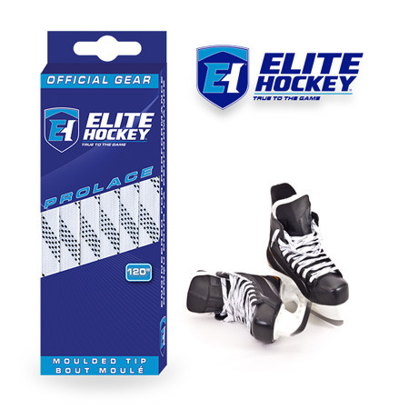 Vist Large View of Product Image Which is New ELITE NON WAX LACES 96" WHITE