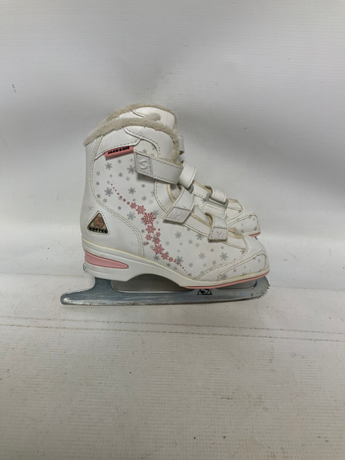 Vist Large View of Product Image Which is Used Jackson SOFTEC Girls Softboot Skate White Junior 03 11823-S000031568