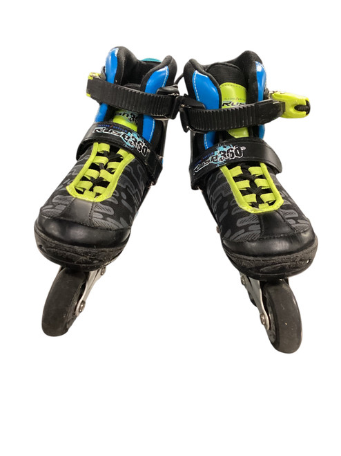 Used FLYING WHEEL Junior Roller Quad Skates Black Adjustable 11479-S000394333