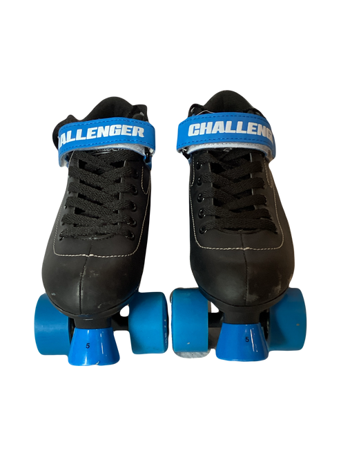 Used SKATE CITY CHALLANGER Junior Roller Quad Skates Black Junior 05 11642-S000129765