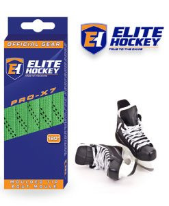 Vist Large View of Product Image Which is New ELITE NON WAX LACES 96" LIME GRN