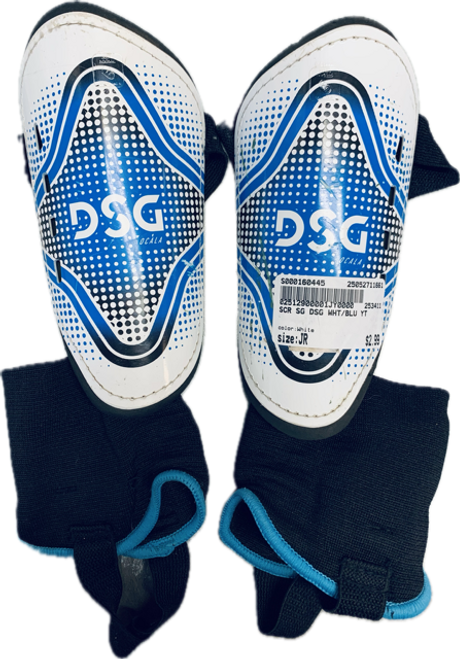 Vist Large View of Product Image Which is Used Soccer Shin Guards Junior White Junior