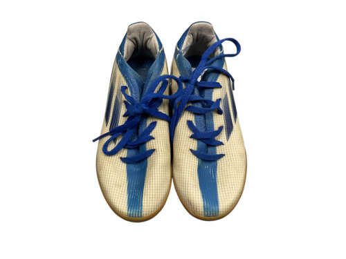 Vist Large View of Product Image Which is USED Adidas Soccer Indoor Shoes Royal Blue Junior 01