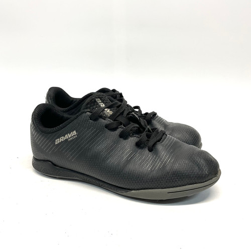 Vist Large View of Product Image Which is Used Brava Soccer Indoor Shoes Black Junior 04