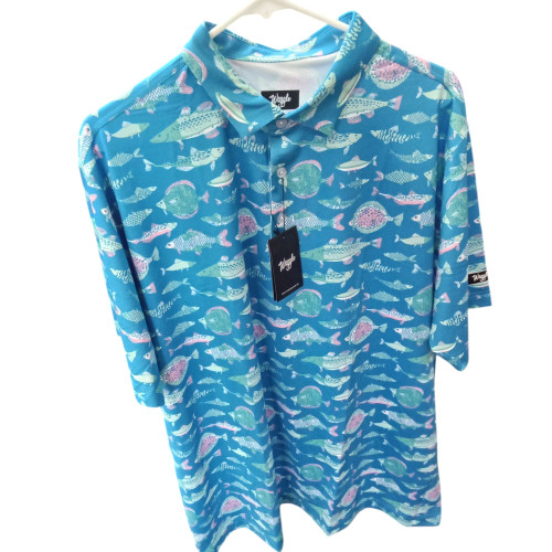 New CHARTER POLO MENS LARGE 11395-WAGCHTRMPOLOL
