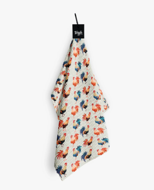 New COCKY ROOSTER MAGNE TOWEL 11395-WAGROOSMAGTWL