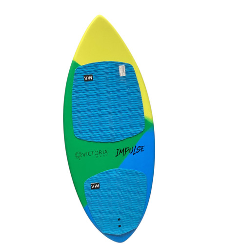 Vist Large View of Product Image Which is Used Victoria Sport IMPULSE WAKESURF BOARD Surf Wakeboard Royal Blue 130 cm