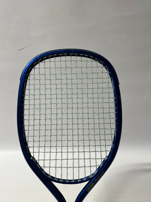 Vist Large View of Product Image Which is Used LEACH RACQUETBALL RACKET Adult Tennis Racquet Navy Blue Unknown