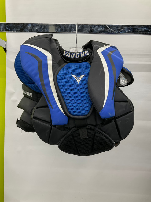 Vist Large View of Product Image Which is Used Vaughn V6 800 Junior Body Armor White/Black/Royal S/M