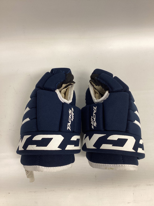 Used CCM TACKS 4R2 Junior Gloves Navy Blue 11" 11851-S000032268