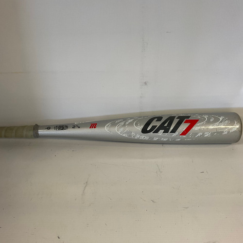 Vist Large View of Product Image Which is Used Marucci CAT 7 SILVER -8 BAT BB/SB USSSA 2 5/8 Bat 28"
