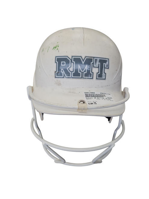 Vist Large View of Product Image Which is Used Schutt JR BATTING HELMET Batting Helmet w/Mask White One Size