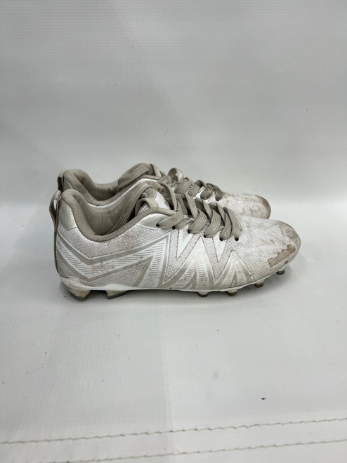 Vist Large View of Product Image Which is Used Riddell Youth FB Cleats White Adjustable