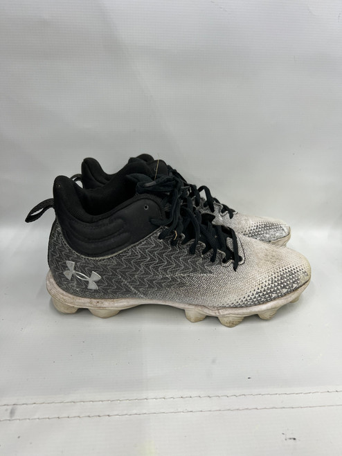 Vist Large View of Product Image Which is Used Under Armour Adult FB Cleats White Senior 8