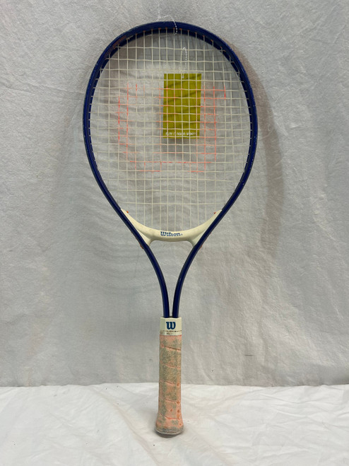 Vist Large View of Product Image Which is Used Wilson JR WIDEBODY Junior Tennis Racquet Royal Blue 23"