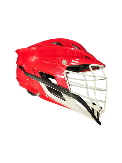 Vist Large View of Product Image Which is Used Cascade CASCADE Lacrosse Helmet Red One Size
