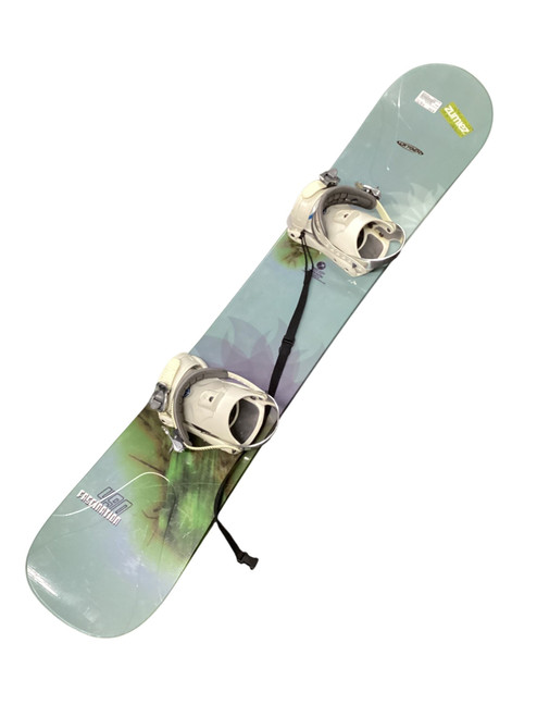 Vist Large View of Product Image Which is Used OXYGEN FACINATION Womens Snowboard/Bindings Green 149 cm
