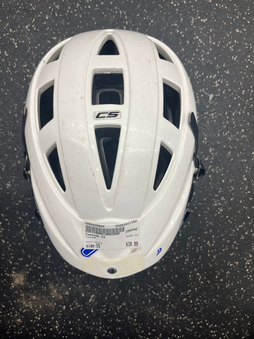 Vist Large View of Product Image Which is Used Cascade C2 Lacrosse Helmet White One Size