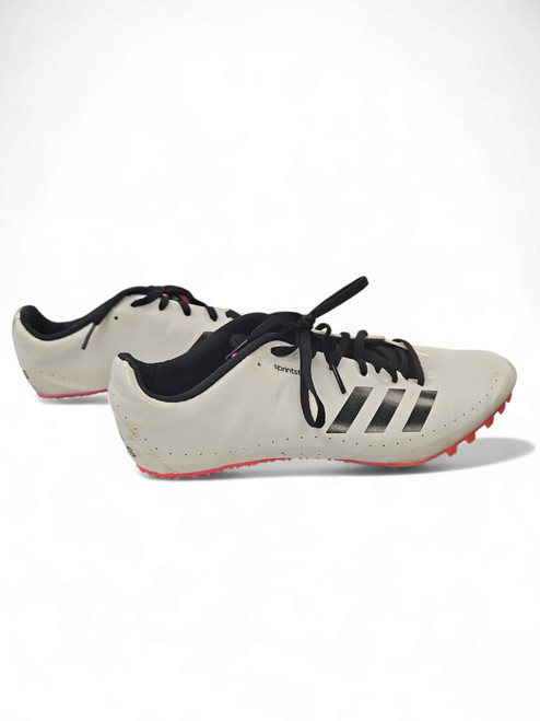 Vist Large View of Product Image Which is Used Adidas Sprintstar Track Cleats Adult White Senior 11