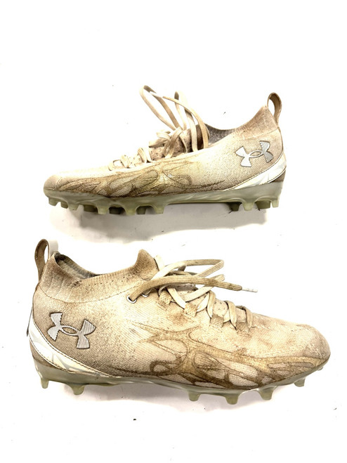 Vist Large View of Product Image Which is Used Under Armour LAX Cleats Mens White Senior 9.5