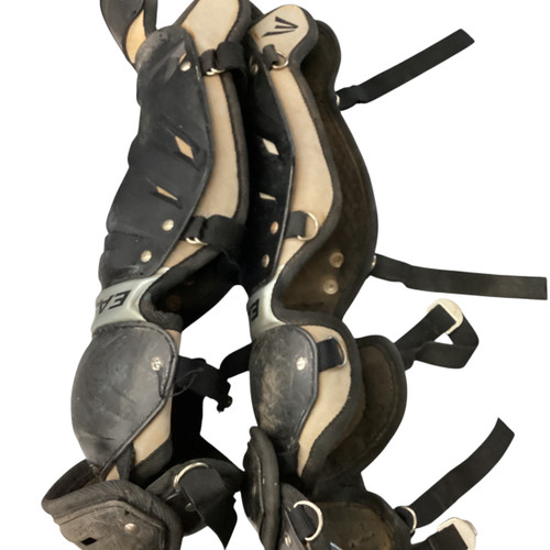 Vist Large View of Product Image Which is Used Easton SHIN GAURDS Catchers Leg Guards Black Junior