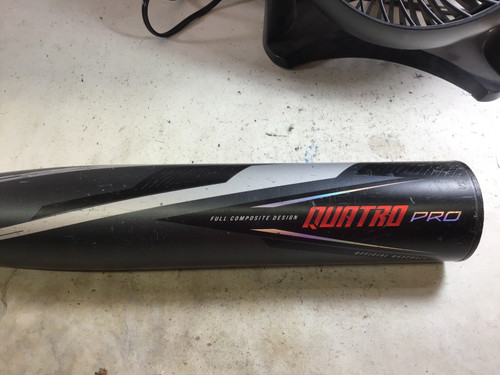 Vist Large View of Product Image Which is Used Rawlings QUATRO PRO BB/SB USSSA 2 3/4 Bat 31"