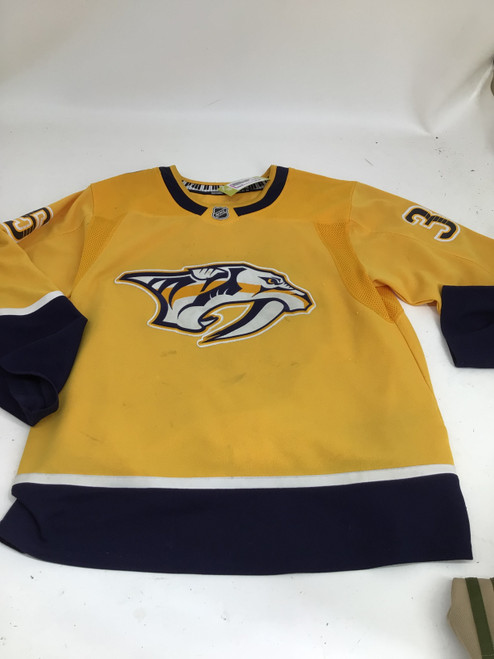 Vist Large View of Product Image Which is Used PREDATORS XL RINNE JERSEY Hockey Tops Senior Gold XL 11752-S000065120