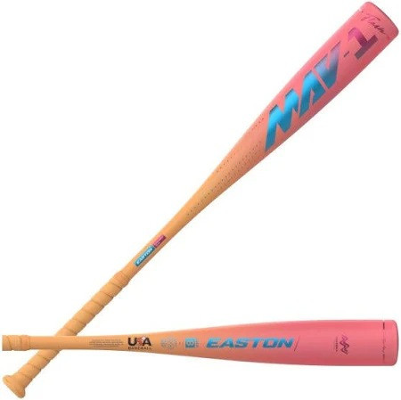 Vist Large View of Product Image Which is New 2026 Easton MAV1 Flash EUS6M1F8 31" 23oz USA 2 5/8" Barrel -8 Baseball Bat 31/23 