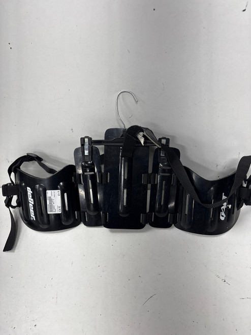 Vist Large View of Product Image Which is Used DeBeer GAIT Lacrosse Rib Pads Black XS 11891-S000302498