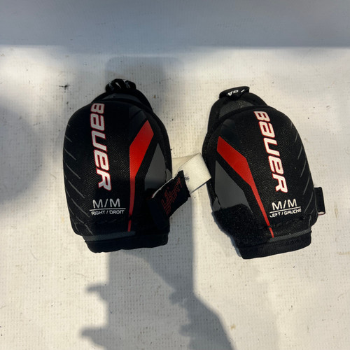 Vist Large View of Product Image Which is Used Bauer LIL SPORT Youth Elbow Pads MD
