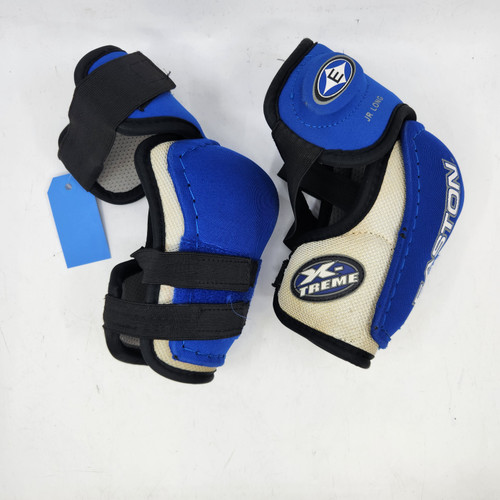 Vist Large View of Product Image Which is Used Easton LONG Junior Elbow Pads LG