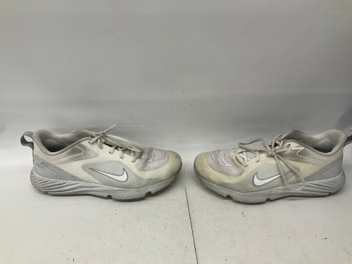 Vist Large View of Product Image Which is Used Nike LAX Cleats Mens White Senior 8.5