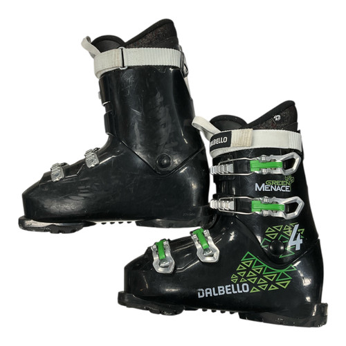 Used Dalbello GREEN MENACE 4 Mens DH Ski Boot Black 255 MP - M07.5 - W08.5 11362-S000160332