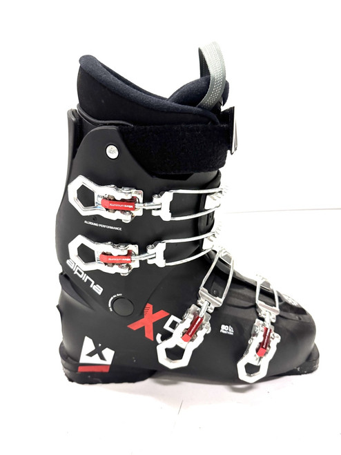 Used Alpina X5 Mens DH Ski Boot Black 265 MP - M08.5 - W09.5 11860-S000291611