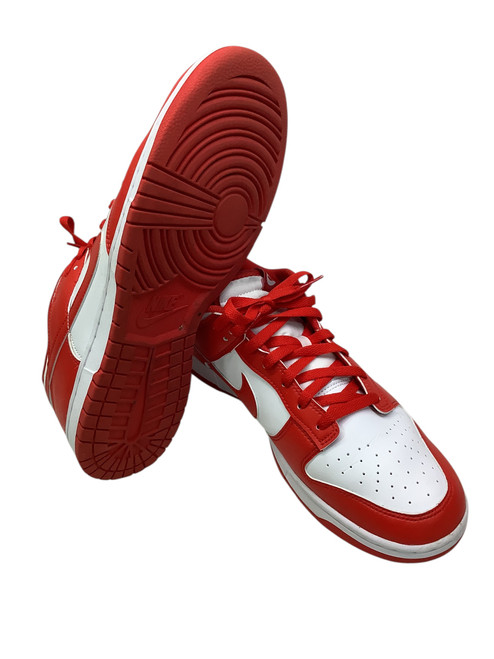 Used Nike NIKE DUNK LOW Basketball Shoes M Red And White Senior 13 11347-S000247681
