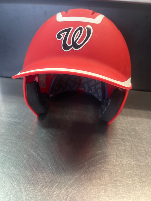 Used Champro HX GAMER PLUS W/ JAW GUARD Batting Helmet No Mask Red LG 11868-S000062951